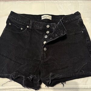 Abercrombie & Fitch Black Jean Shorts!